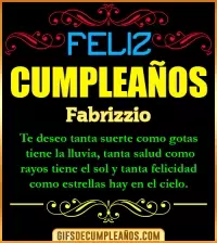 GIF Frases de Cumpleaños Fabrizzio